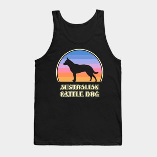 Australian Cattle Dog Vintage Sunset Dog Tank Top